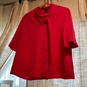 Hot Pink Drapey sleeved blouse